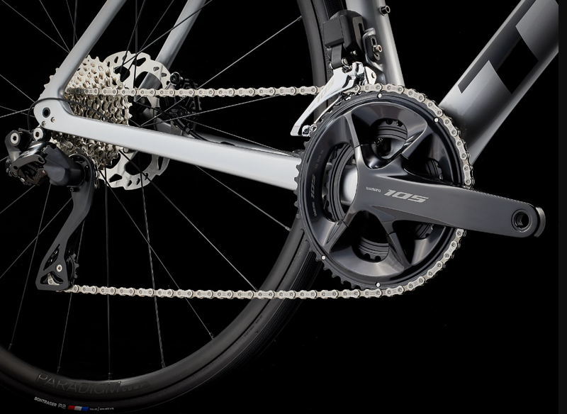 Trek Emonda SL 6 105 Di2 Road Race Bike 2023 in Quicksilver Red-2